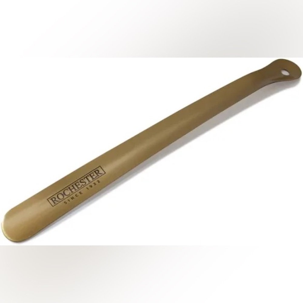 ROCHESTER 16 METAL SHOE HORN ANTIQUE GOLD NEW